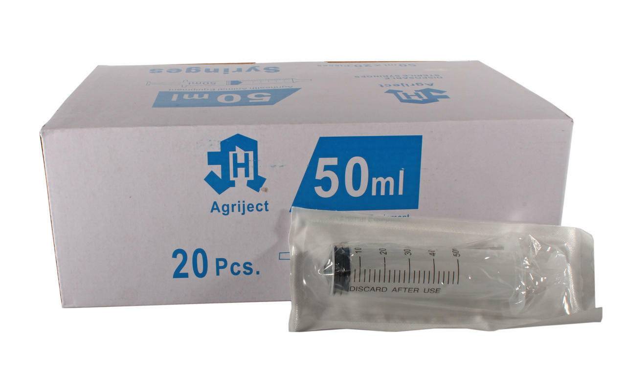50ml Agriject Syringe Luer Slip Side Tip - UKMEDI