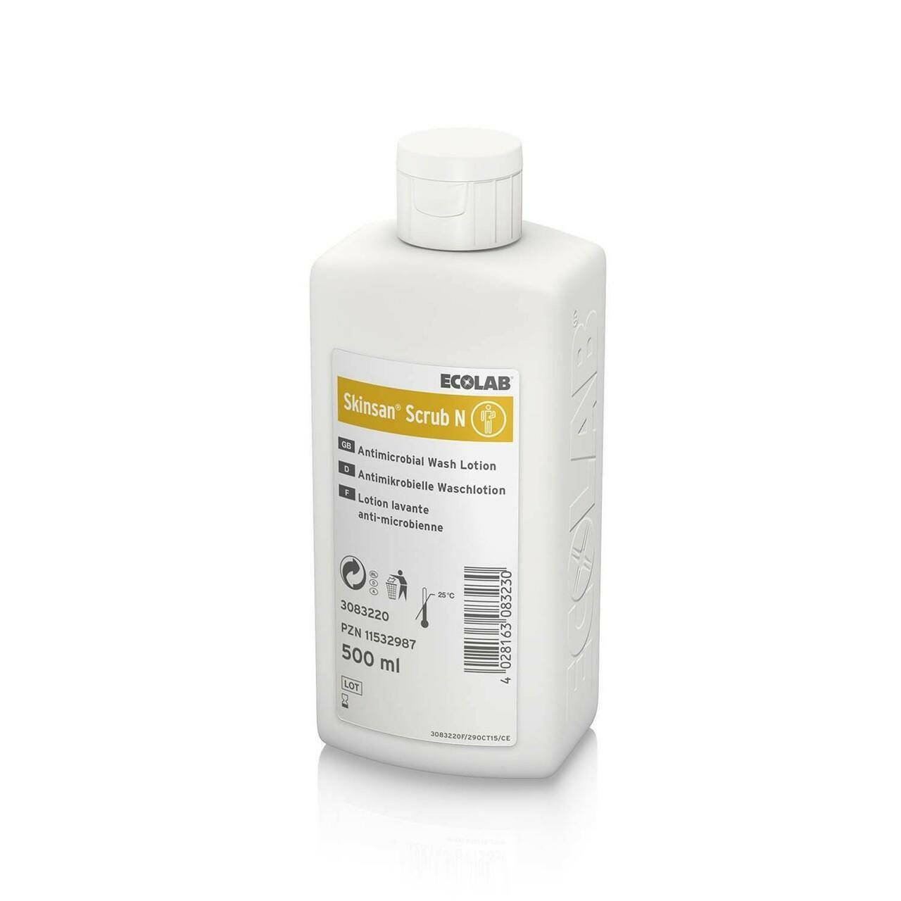 500ml Skinsan Scrub N Antimicrobial Wash Lotion - UKMEDI