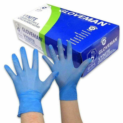 Gloveman Blue Vynite Powder Free Gloves - UKMEDI