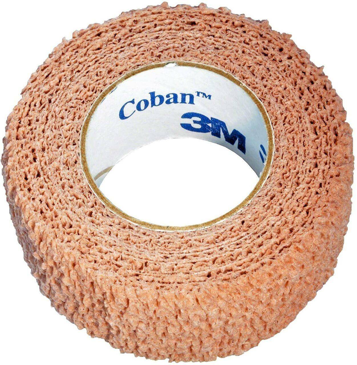3M Coban Self-Adherent Bandage - Flesh - 2.5cm x 4.5m - UKMEDI