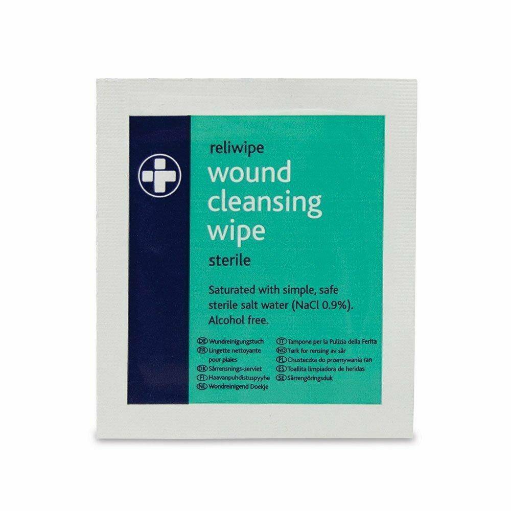 Reliwipe Moist Saline Cleansing Wipes  Pack of 5