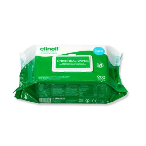 Clinell Universal Sanitising Wipes 200 Wipes - UKMEDI