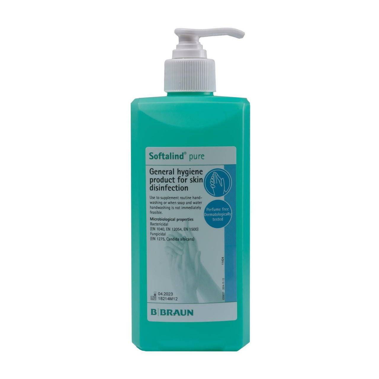 Softalind Pure 500ML Hand Disinfectant Bottle BBraun - UKMEDI