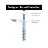 1ml 0.5 inch 29g Blue Unisharp Syringe and Needle u100