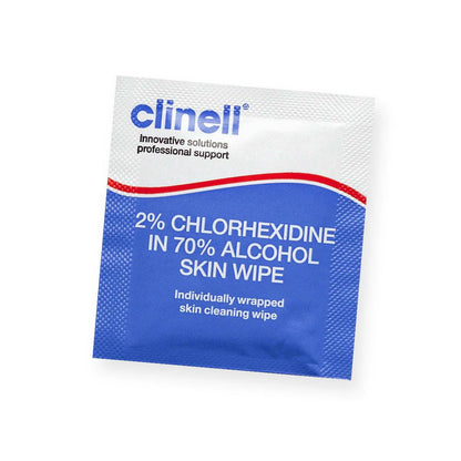 Clinell 2% Chlorhexidine in 70% Alcohol Skin Wipes x 200 - UKMEDI