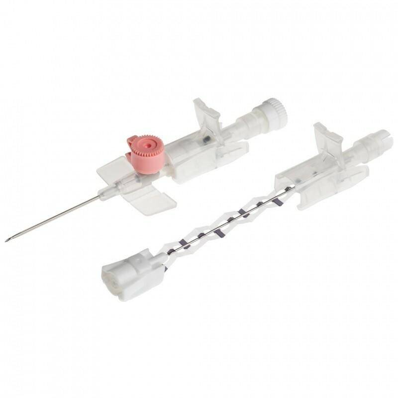 20g 32mm Pink BD Venflon Pro Safety Cannula with Injection Port