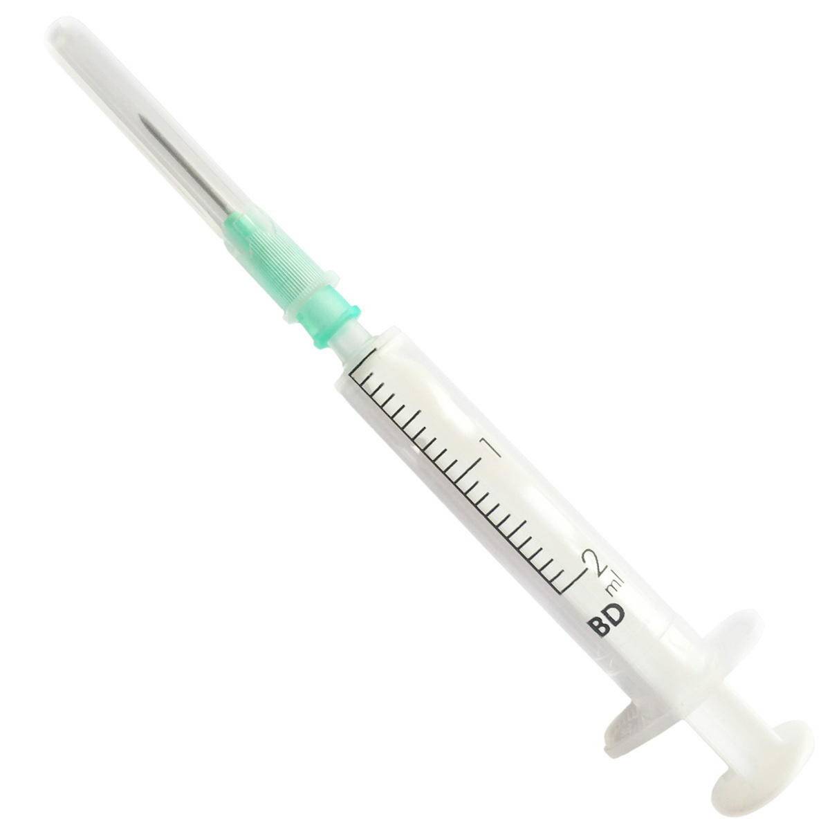 2ml + 21g 5/8" BD Discardit Luer Slip Syringe and Needle - UKMEDI