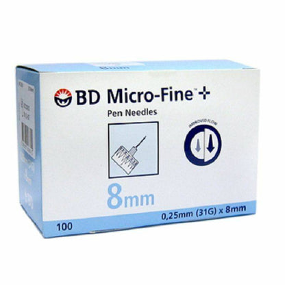 31g 8mm BD Micro-Fine Pen Needles 320631 UKMEDI.CO.UK