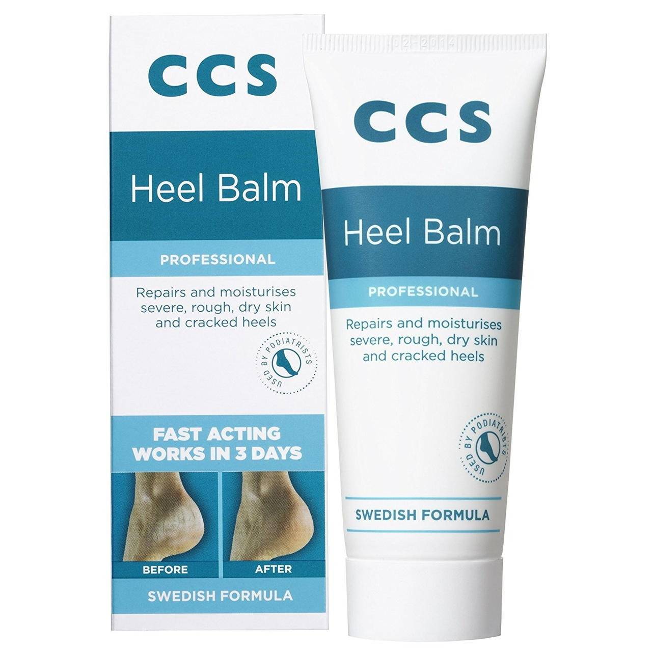 CCS Swedish Foot Heel Balm For Rough Dry And Cracked Heels 75g