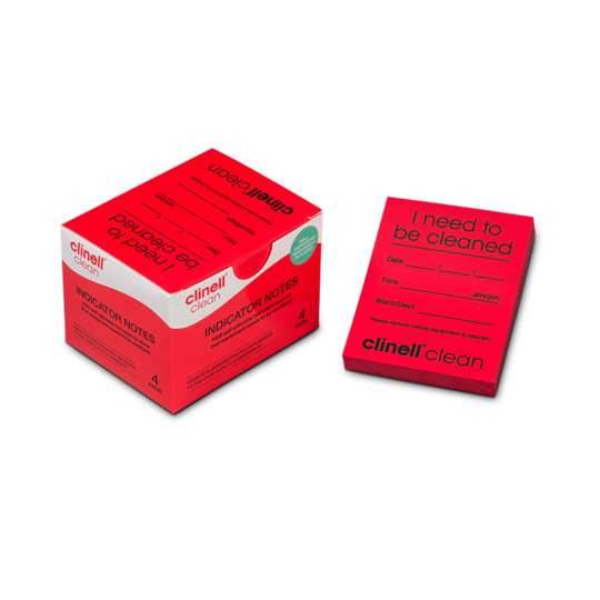 Clinell Indicator Notes Red Box of  4 x 250 Notes - UKMEDI