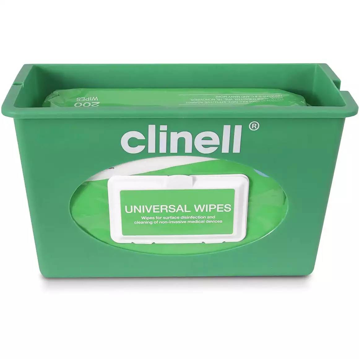Clinell Wall Mounted Dispenser Lids Green - UKMEDI
