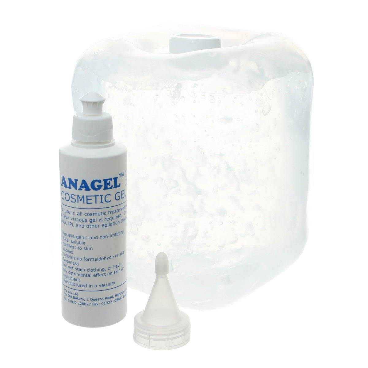 Anagel Cosmetic IPL Laser Gel 5 Litre with 250ml Refill Bottle - UKMEDI