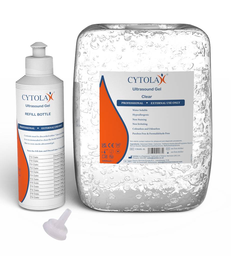 Cytolax Clear Ultrasound Gel 5 Litre with Refill Bottle