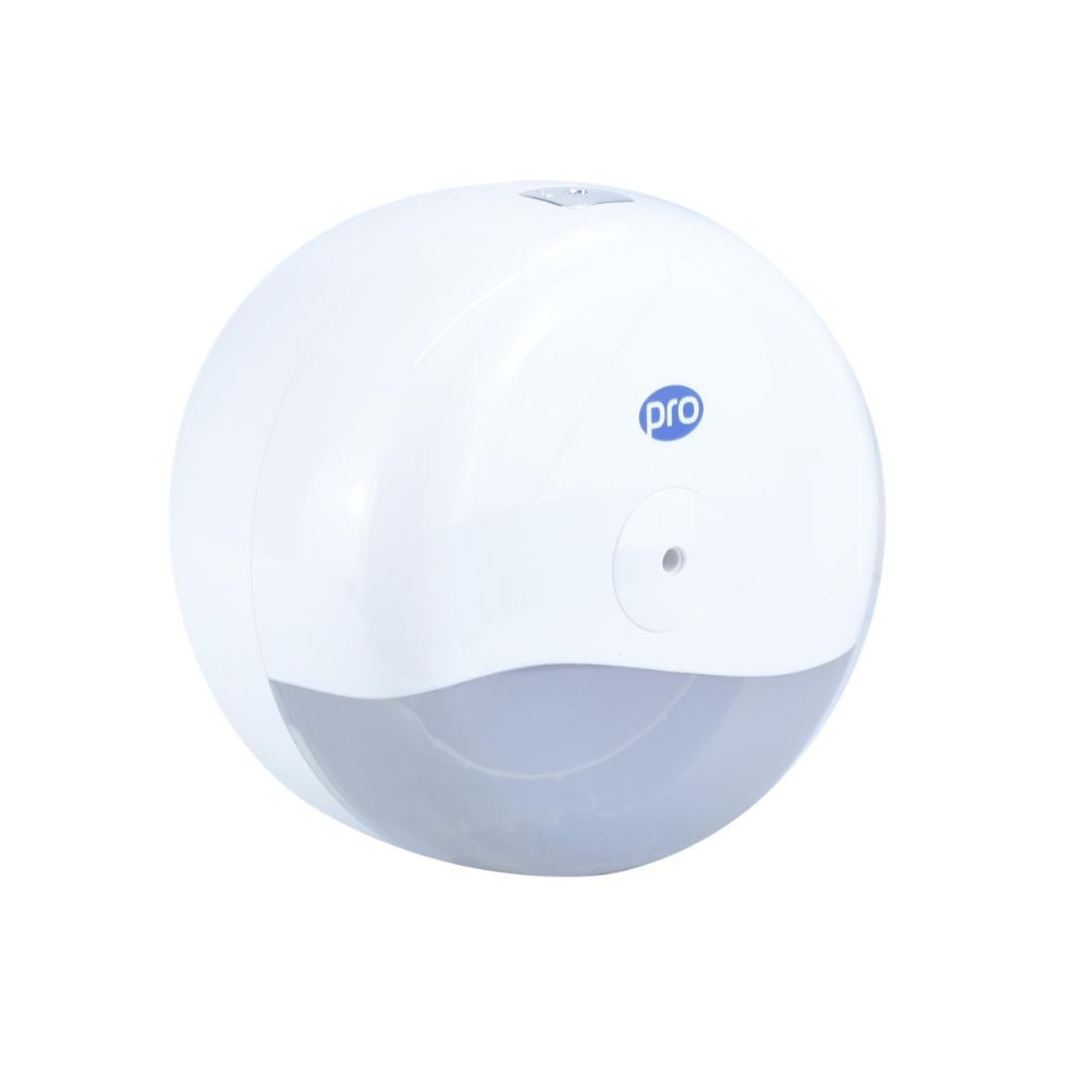PRO Mini Centrefeed Toilet Tissue Dispenser White