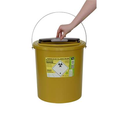 22L Sharpsguard Yellow Sharps Bin Extra Access - UKMEDI