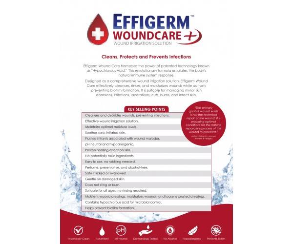 1 Litre Effigerm Woundcare Solution - UKMEDI