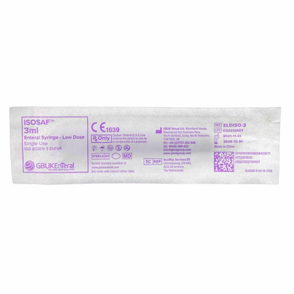 3ml ENFIT Low Dose Enteral Syringes ISOSAF - UKMEDI