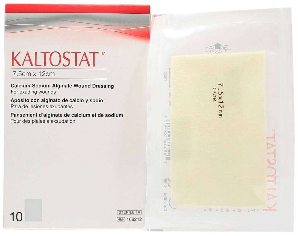 Kaltostat - Kaltostat Alginate Dressing 7.5cm x 12cm - 168212 UKMEDI.CO.UK UK Medical Supplies