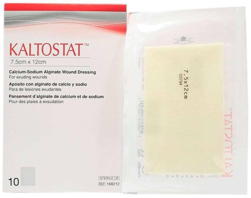 Kaltostat Alginate Dressing 7.5cm x 12cm