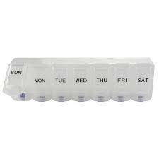 7 Day Push Button Pill Organiser - UKMEDI