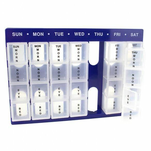 Large Pill Organiser 28 Compartments - UKMEDI