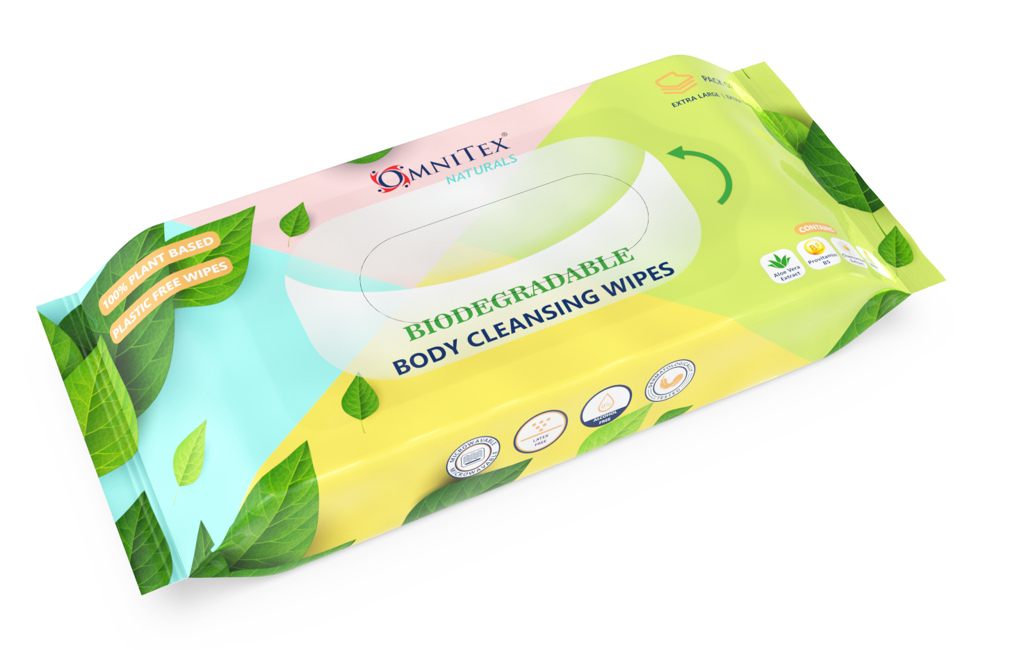 Omnitex Biodegradable Body Cleansing Wipes Pack of 40 – UKMEDI