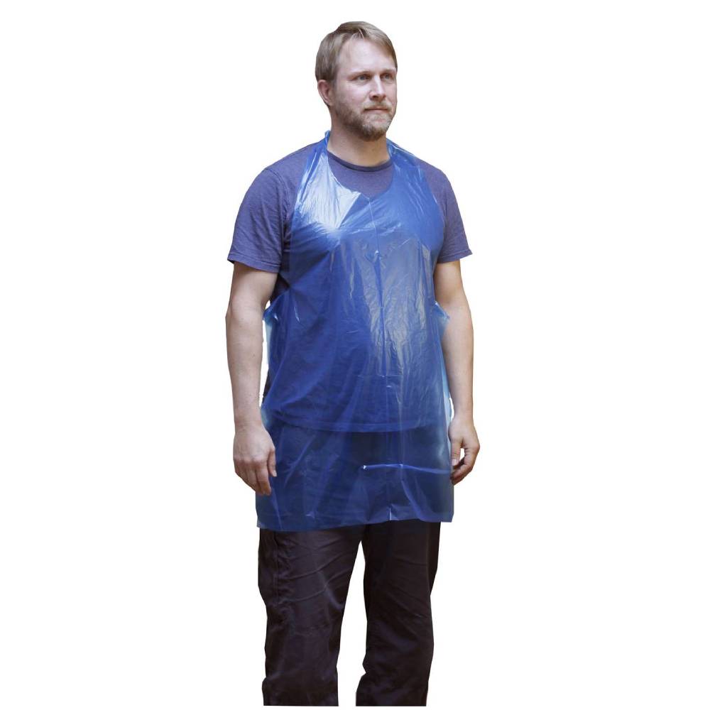 Blue Premium Disposable Aprons on a Roll Pack of 200 – UKMEDI