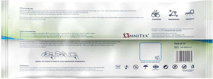 Omnitex Premium Bed Bath Wipes - Pack of 12 - UKMEDI