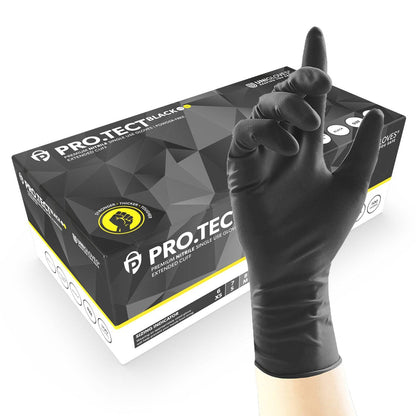 PRO.TECT Black HD+ Nitrile Heavy Duty Long Cuff Gloves