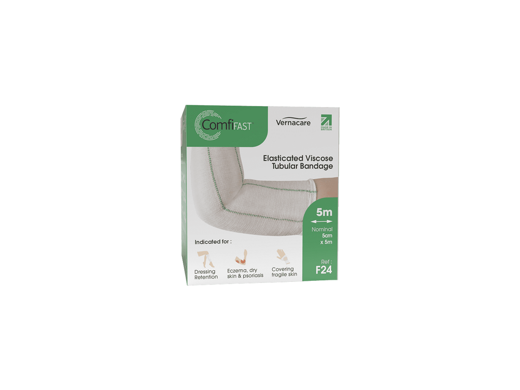 ComfiFast One Way Stretch Tubular Bandage Green 5cm x 5m