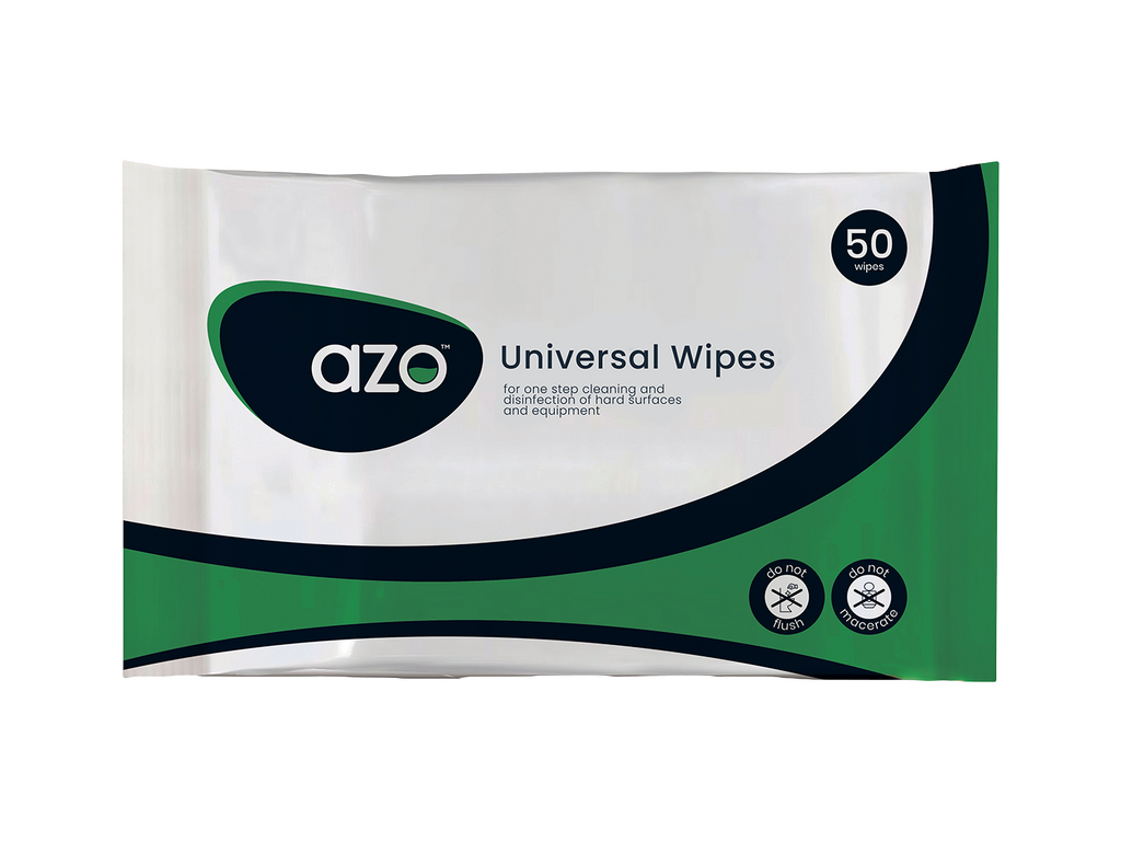 Azo Universal Cleaning and Disinfectant Wipes 50 wipes