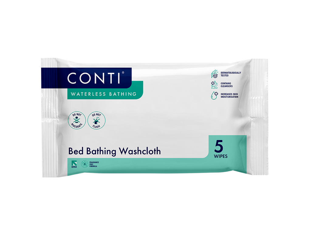 Conti Bed Bathing Washcloth Fragrance Free 5 Cloths