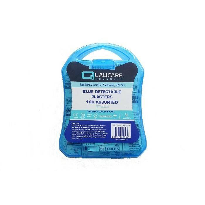Assorted Blue Detectable Plasters x 100 Boxed