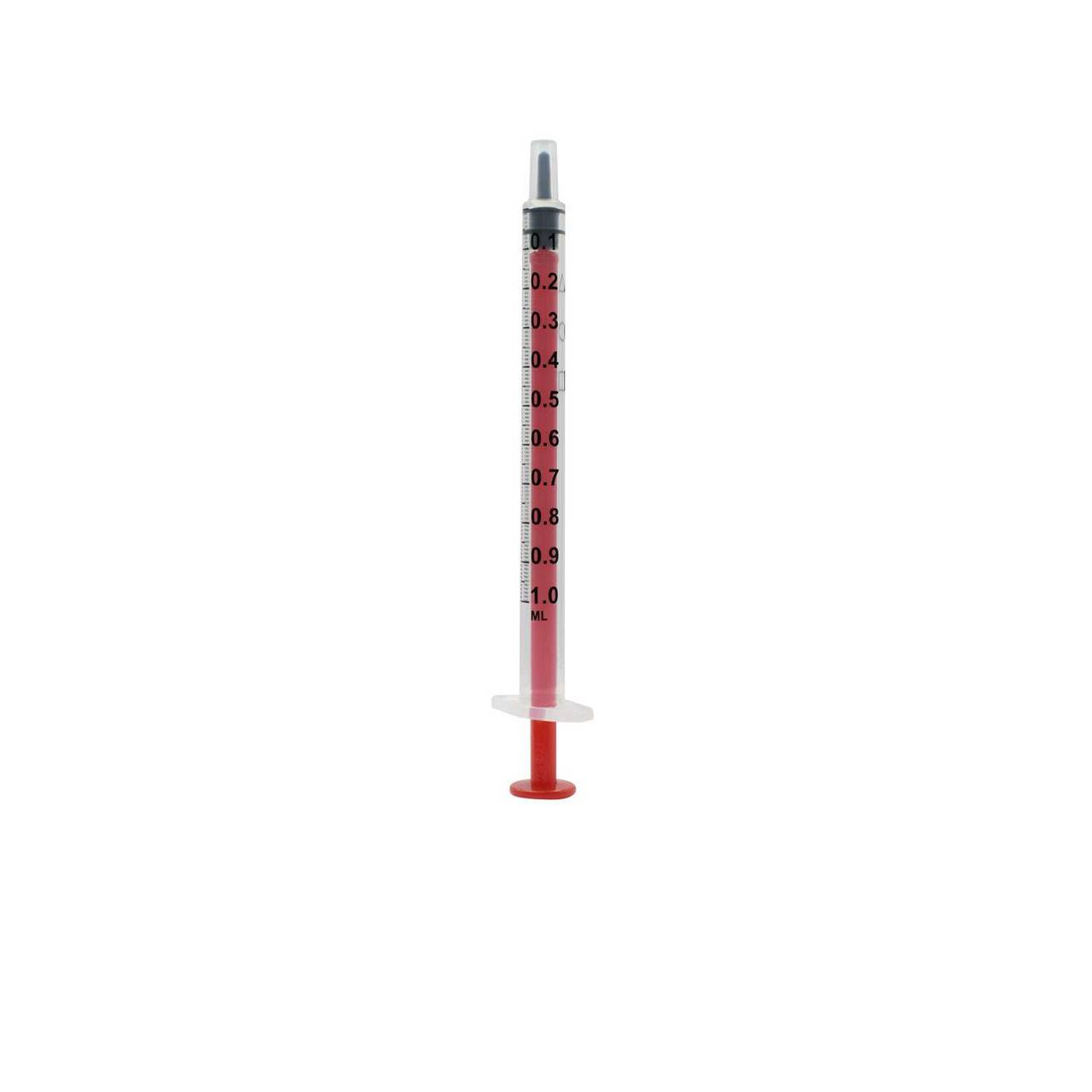 1ml Acuject Low Dead Space Syringes Red - UKMEDI