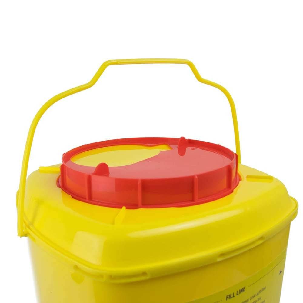 22 Litre Teqler Yellow Sharps Bin