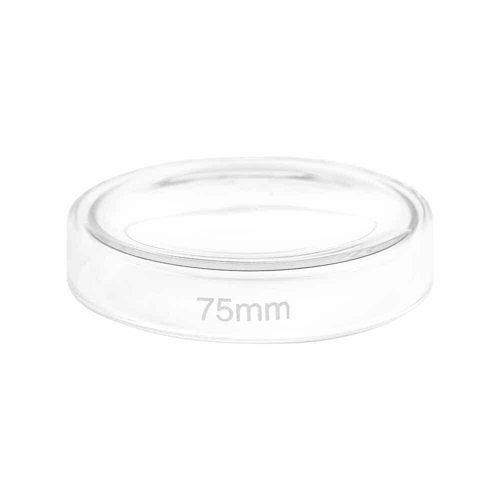 75mm Glass Petri Dish Teqler - UKMEDI