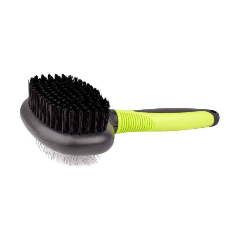 Double-Sided Fur Brush with classic handle