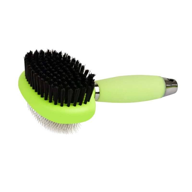 Double-Sided Fur Brush with soft-handle - UKMEDI