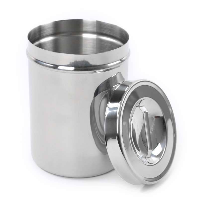 Stainless Steel Dressing Jar Large - UKMEDI