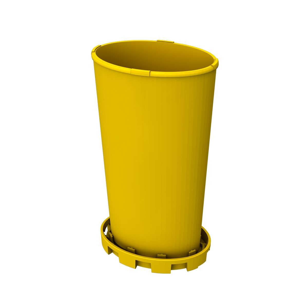 Yellow Compact Sharps Bin - UKMEDI