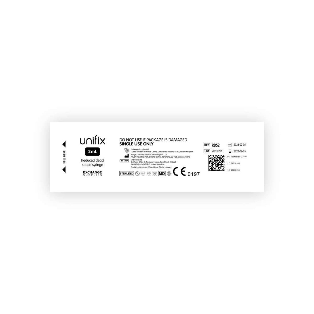 2.5ml Unifix Reduced Dead Space Syringe – UKMEDI