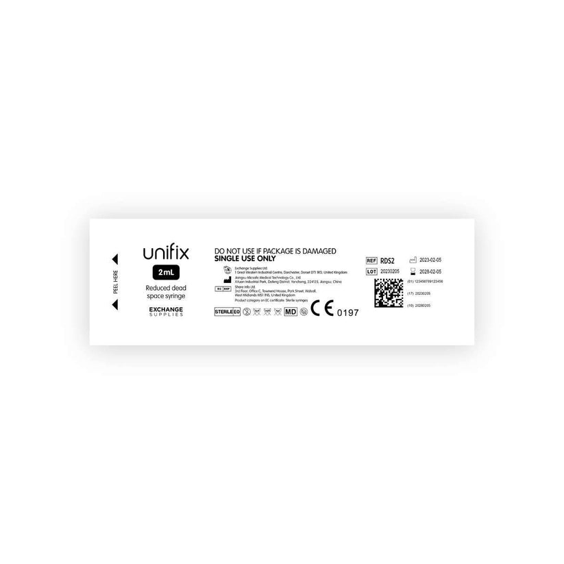 2.5ml Unifix Reduced Dead Space Syringe – UKMEDI