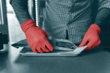 Unigloves Red Pearl Nitrile Gloves