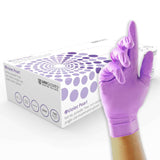Unigloves Violet Pearl Nitrile Gloves