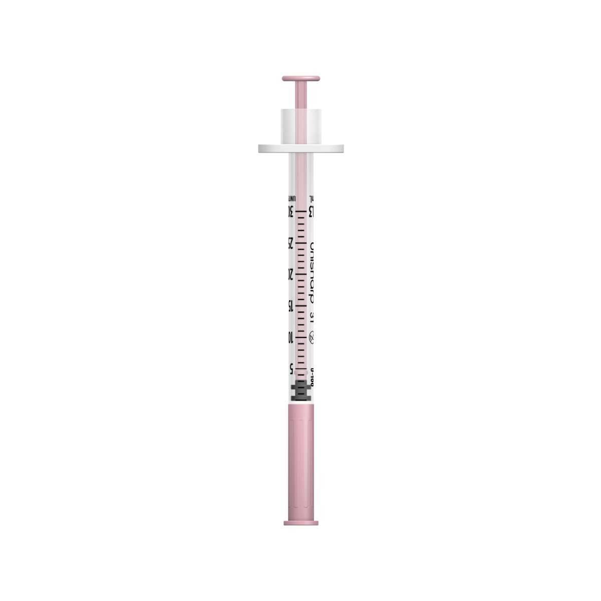 0.3ml 8mm 31g Unisharp Syringe and Needle u100 - UKMEDI