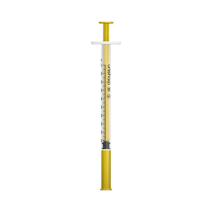 1ml 0.5 inch 30g Gold Unisharp Syringe & Needle u100 - UKMEDI