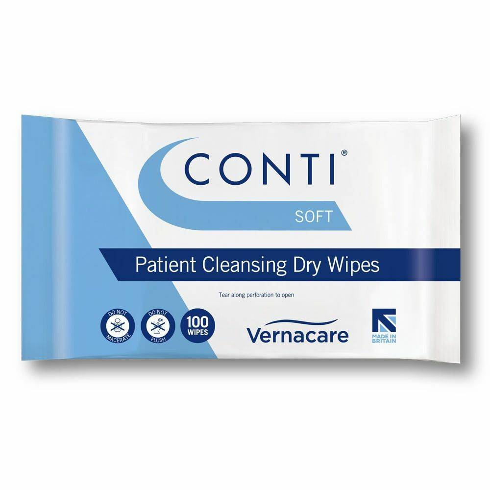 Conti Soft Patient Cleansing Dry Wipes 28cm x 30 - UKMEDI