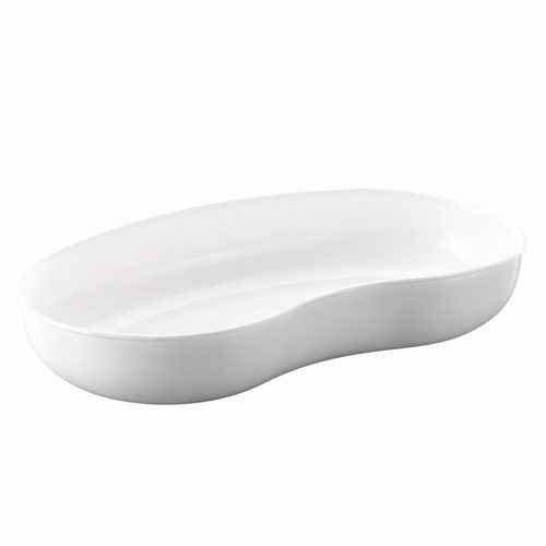White Large Plastic Kidney Dish - UKMEDI