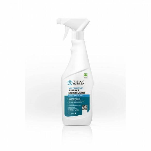 Zidac Multipurpose Surface Disinfectant Spray - 750ml - UKMEDI
