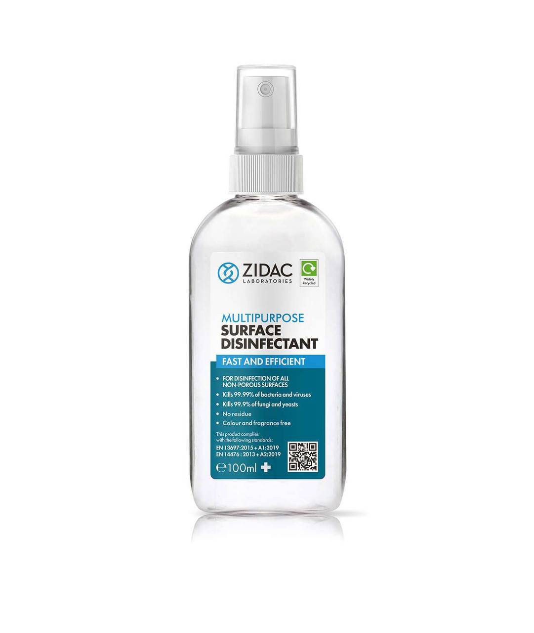 Zidac Multipurpose Surface Disinfectant Spray - 100ml - UKMEDI